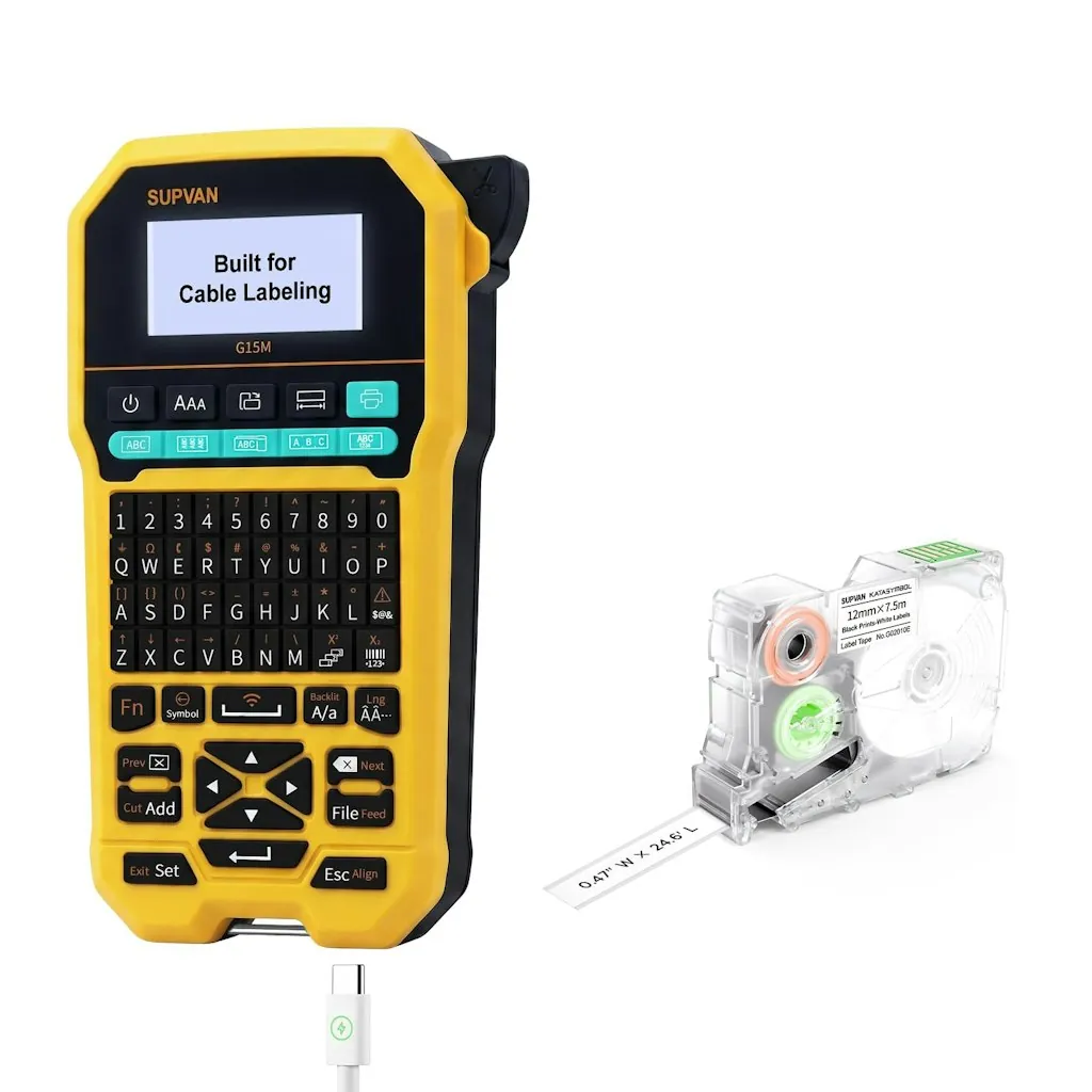 Supvan G15M Keyboard & Bluetooth Label Maker Machine
