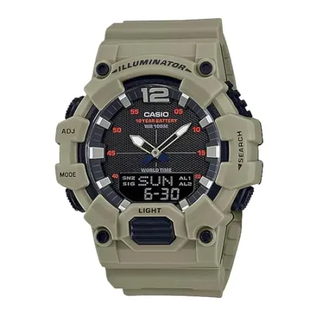 48mm Casio Men's Classic Analog Digital Display Quartz Watch w/ Black Dial