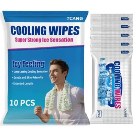 10-Pack TCANG Cooling Body Wipes