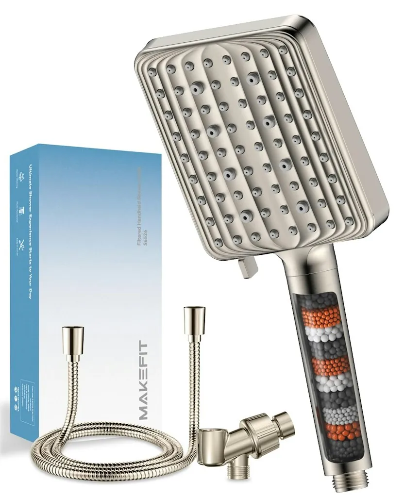MakeFit Filtered Handheld 6-Mode High Pressure Shower Head