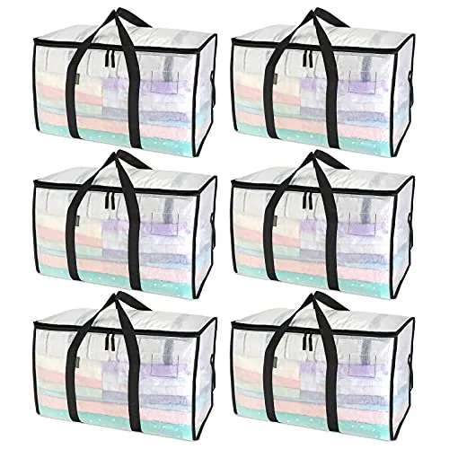 BALEINE 6-Pack Oversized Moving Bags with Reinforced Handles