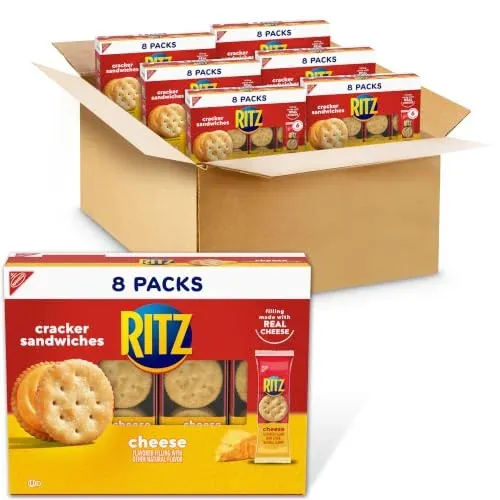 Ritz Cheese Sandwich Crackers Snack Packs 48-Pack