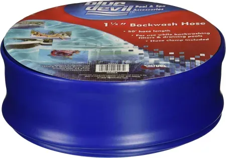 Blue Devil 50' Backwash Pool Hose with Hose Clamp