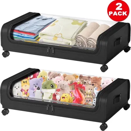 2-Pack WLRETMCI Under Bed Storage with Wheels