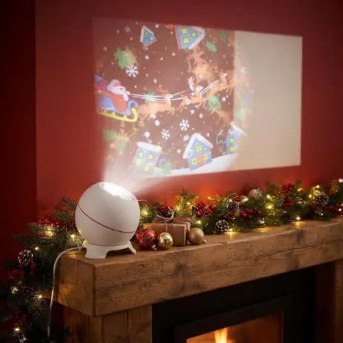 Christmas Projector Lights with USB Power, Dynamic LED Display