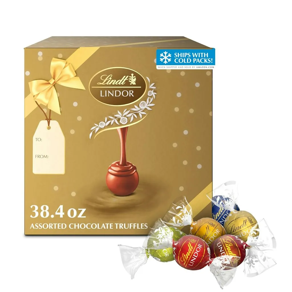 Lindt Lindor Assorted 90-Count Truffles Gift Box