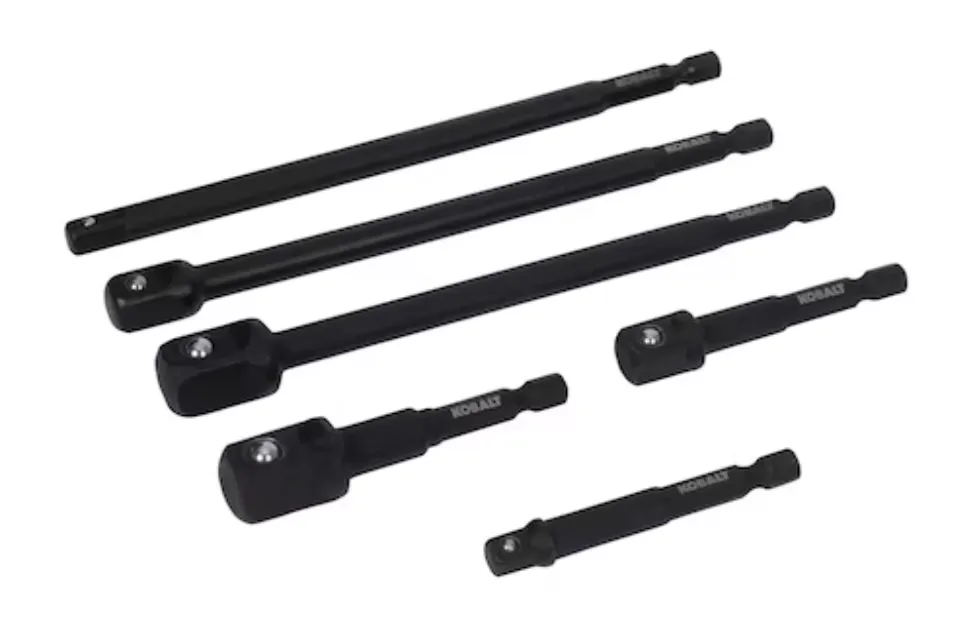 Kobalt 6-Piece 1/4" Impact Socket Adapter Set