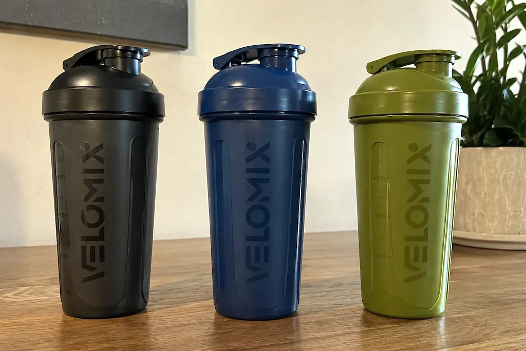 VELOMIX 14oz Protein Shaker Bottle 3-Pack