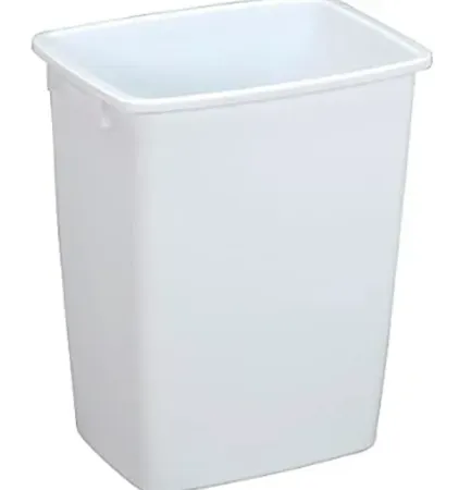 Rubbermaid 36-Quart White Open Wastebasket
