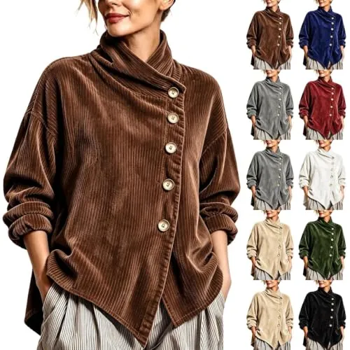 Corduroy Long Sleeve Button Down Shirt