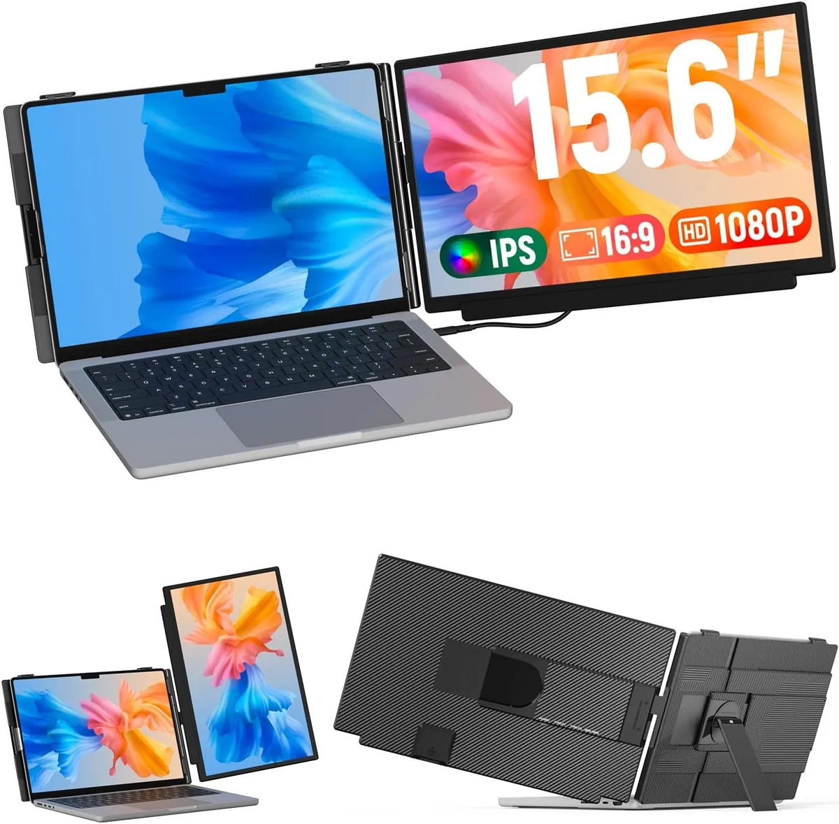 15.6in 1080p FHD Laptop Screen Extender by Flytocca