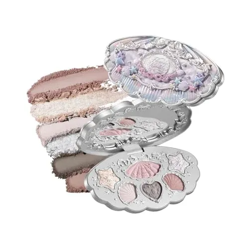 Flower Knows Shell's Jewel 6-Color Makeup Palette Cool Pink Taupe