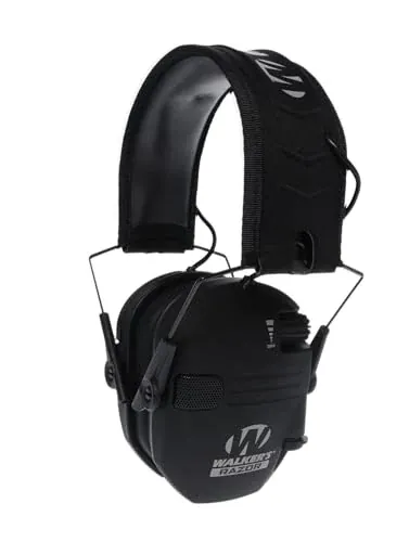 Walker's Razor Slim Electronic Hearing Protection Earmuffs (Black)