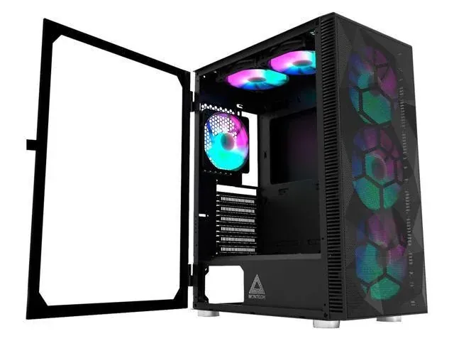 Montech X3 Mesh ATX Case w/ 6 fans + free 550w PSU ($69.99)