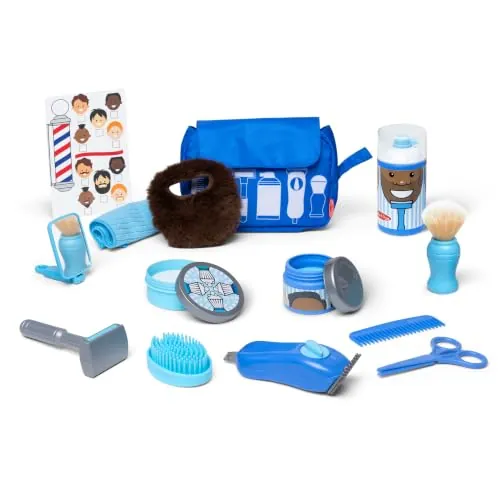 Melissa & Doug Barber Shop Shaving Accessories Play Set