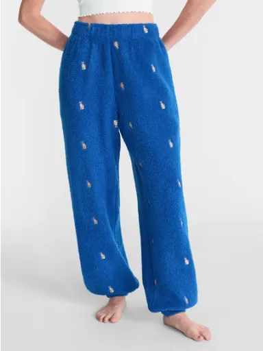 No Boundaries Women's Cozy Teddy Joggers, 29.5" Inseam