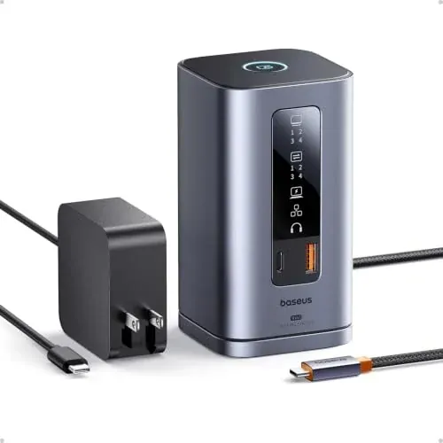 Baseus Spacemate 11-in-1 Docking Station with Power Supply for 3 Monitors