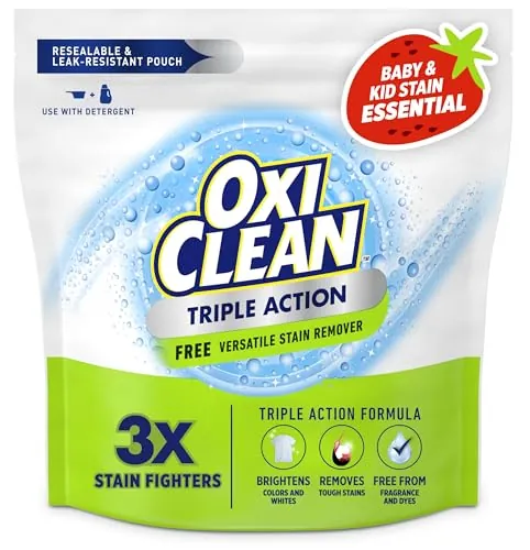 OxiClean Triple Action Free Versatile Stain Remover Powder 4 lbs