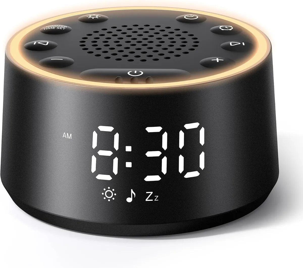 Dreamegg Alarm Clock & Sound Machine in Black