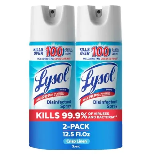 Lysol Disinfectant Spray 2-Pack 12.5-Oz (Crisp Linen)