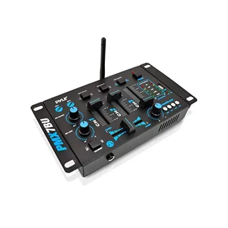 Pyle 3-Channel Bluetooth Wireless DJ Audio Mixer