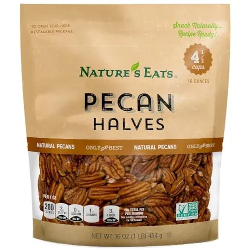 Nature's Eats Pecan Halves 16-Oz