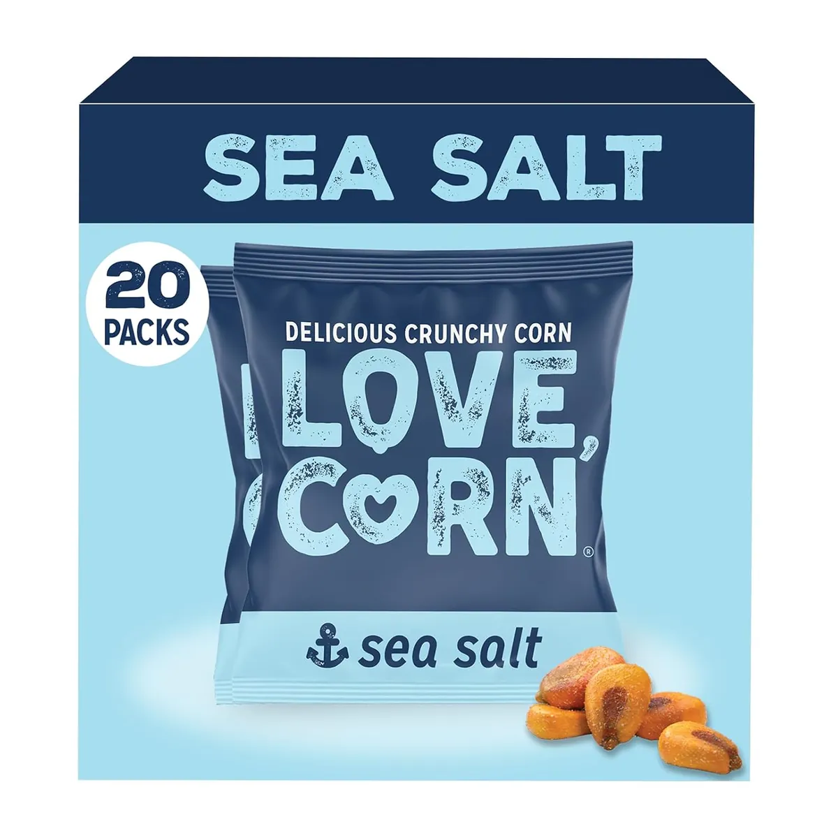 Love Corn 20-Count Snack Pack Sea Salt