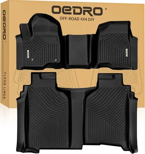 OEDRO Floor Mats Chevrolet Silverado 1500/GMC Sierra 1500 Crew Cab
