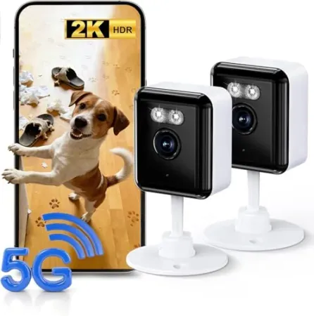 2-Pack Gianteye 2K Indoor Security Camera