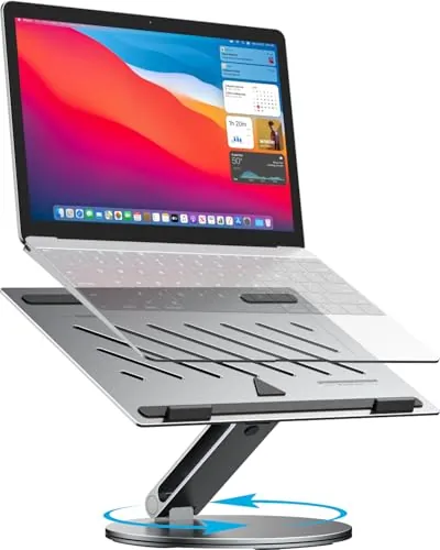 Yicosun 360° Rotating Aluminum Laptop Stand for 10-16" Laptops