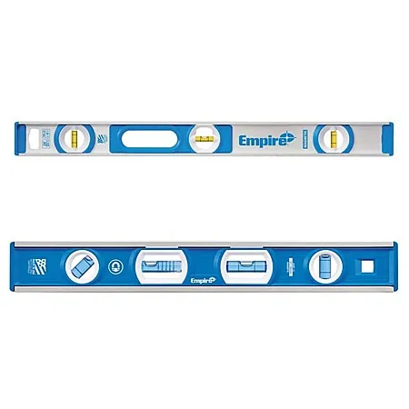 Empire 24" Aluminum I-Beam Level + 12" Compact Box Level Set
