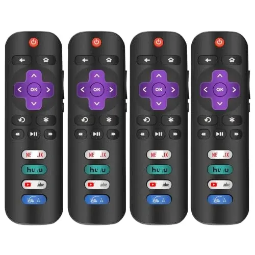 4 Pack Roku TV Remote