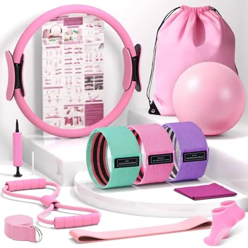 Pilates Kit for Home Workout, All-in-One Yoga Pilates Equipment