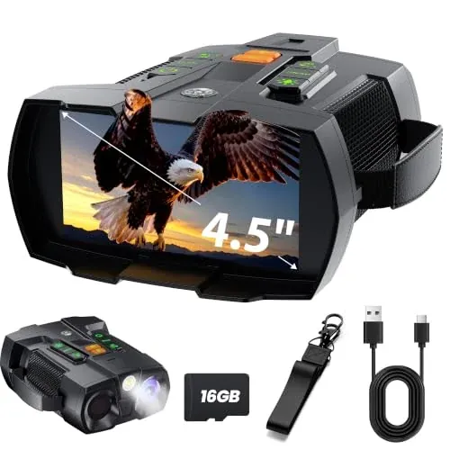 4K Night Vision Binoculars with 4.5" Display