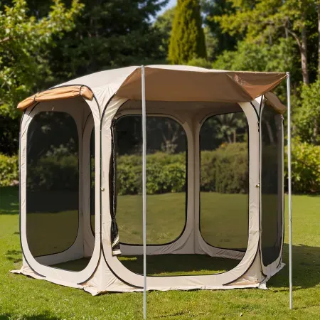 East Oak 12' x 12' Pop Up Canopy Tent with Mesh