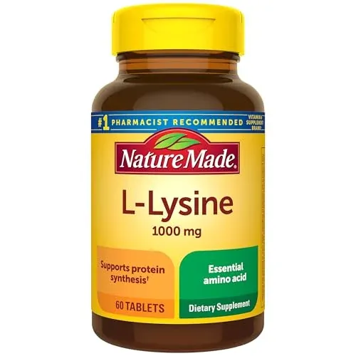 Nature Made L-Lysine 1000 mg, 60 Tablets