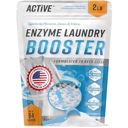 Enzyme Laundry Booster Odor Remover 2 lbs Unscented