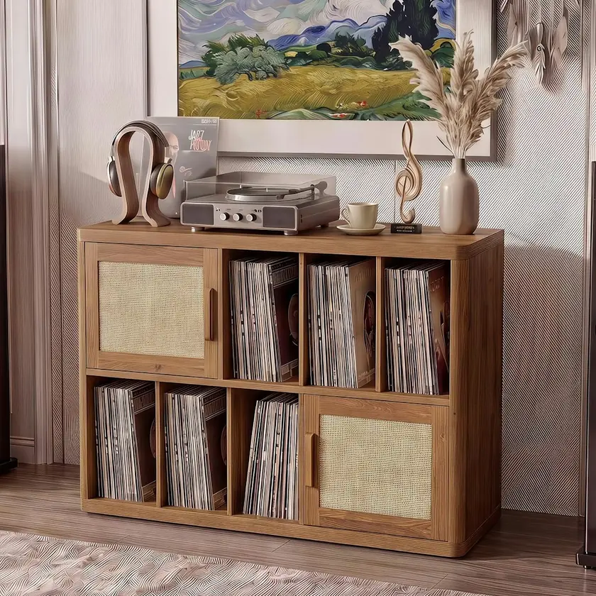 Record Player Stand 39.5" Record Cabinet
