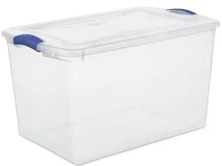 Sterilite 66 Quart Large Storage Bin w/ Latch Lid