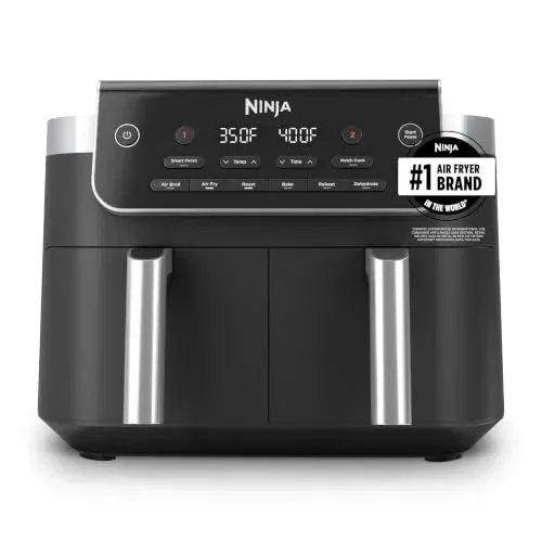Ninja DualZone Air Fryer 8 Qt 6-in-1 DZ801 Grey