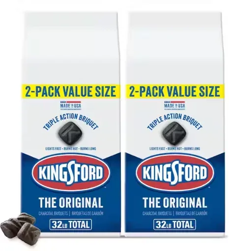 Kingsford Original Charcoal Grilling Briquettes 2 x 16 lbs (2-Pack)