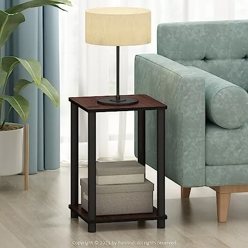 Furinno Turn-N-Tube 2-Tier Side Table 2-Pack