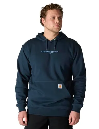 Carhartt Men's Rain Defender Loose Fit Midweight 1889 Graphic Hoodie Sweatshirt