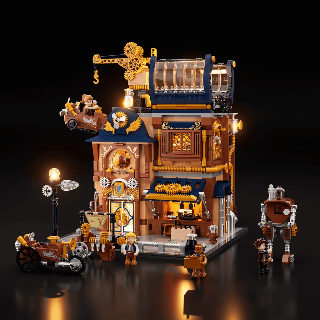 Lumibricks Steampunk Mechanical Workshop