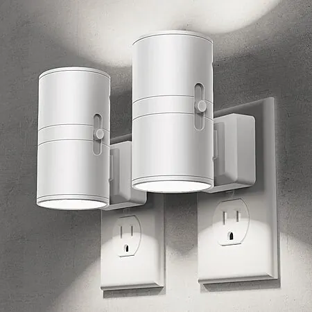 Prime: 2-Ct Briignite Dimmable LED Plug-In Night Light w/ Dusk-to-Dawn Sensor
