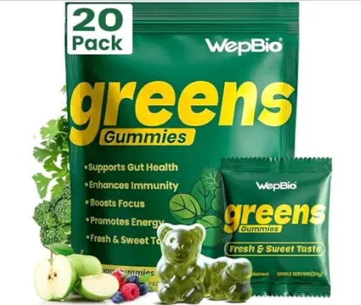 WepBio Greens Daily Gummies 160 Count