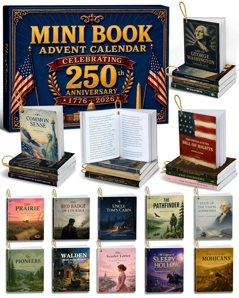 USA 250th Anniversary Mini Book Advent Calendar 2026