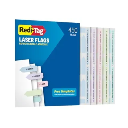 450-Pack Redi-Tag Laser Printable Flags