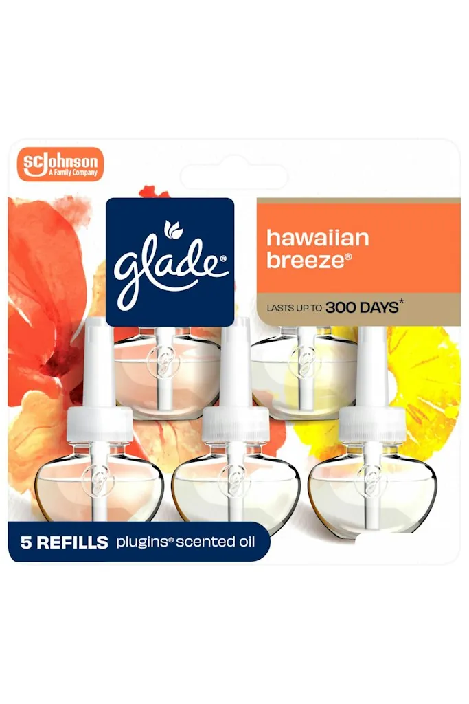 Glade PlugIns Hawaiian Breeze Scented Oil Refills 5-Pack