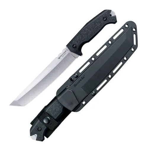 COLD STEEL Warcraft Tanto 4034SS Razor-Sharp Durable Blade GFN Handle Military Tactical Fixed Blade Knife